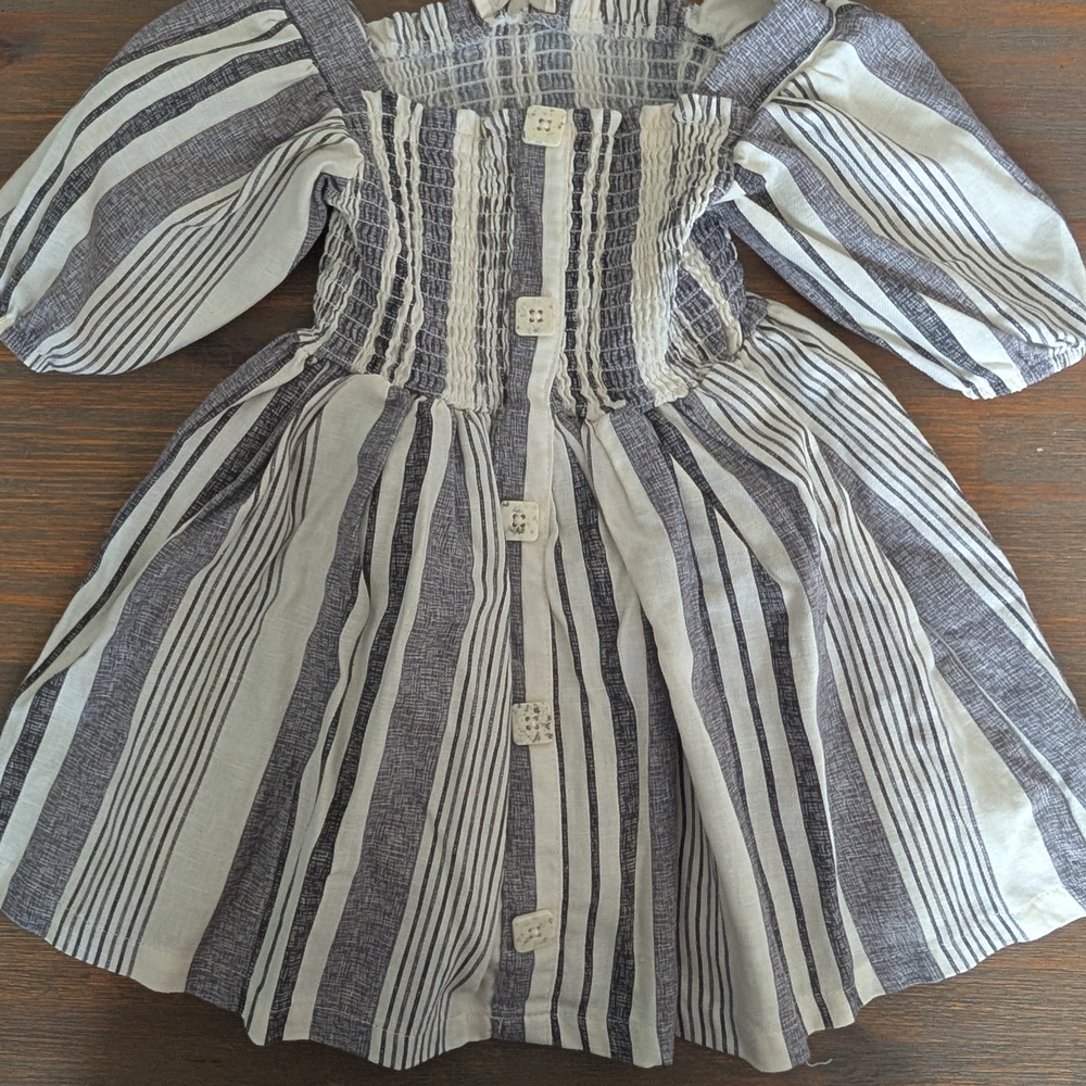 Chic Striped Kids Dress